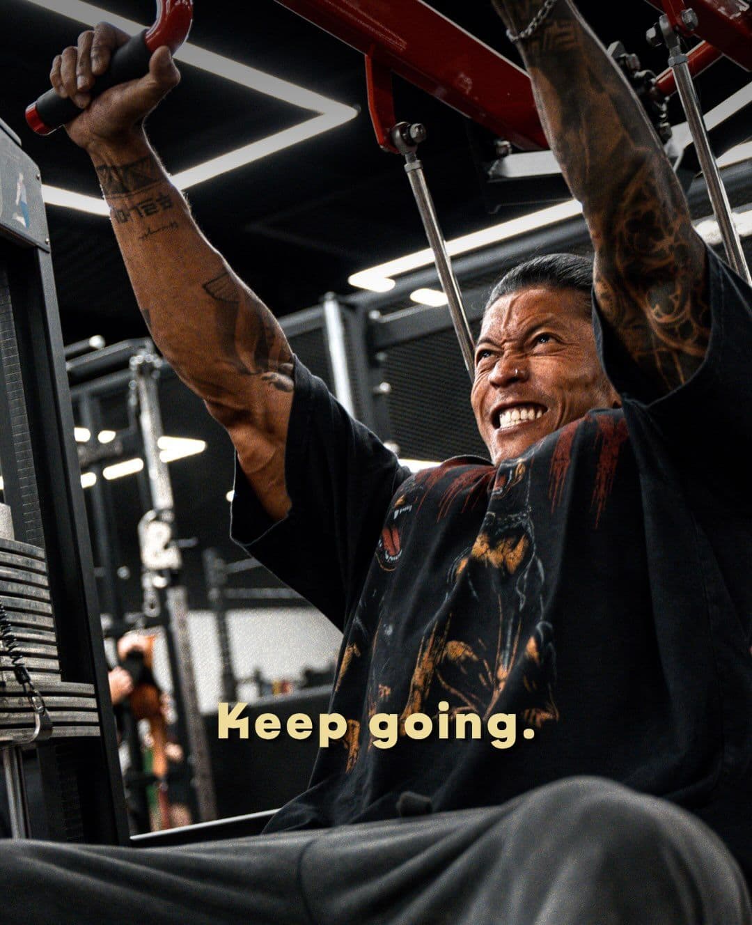Galang at the gym